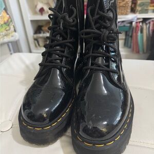 Dr. Martens Shiny Black Lace Up Boots